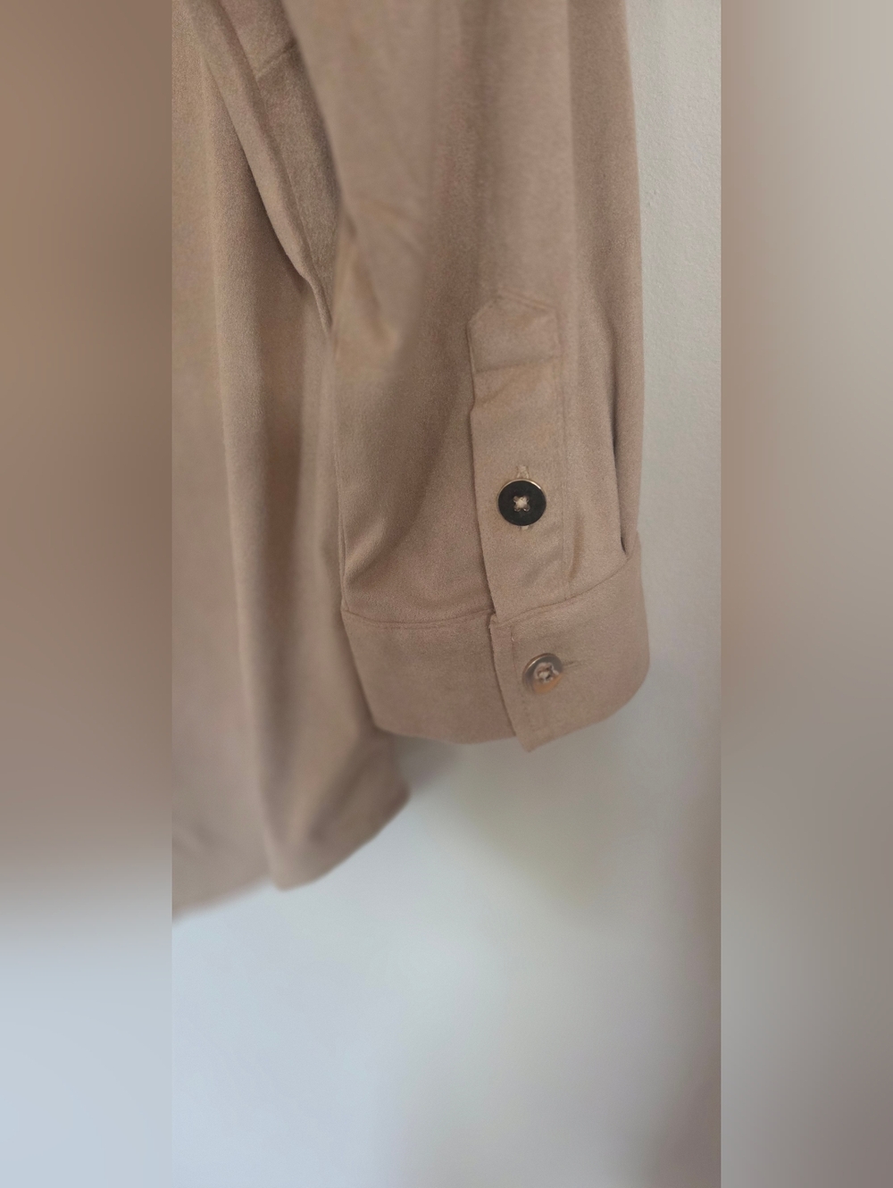 Gretchen Scott Designs Pop Over Ultra Suede Top Size M - Picture 6 of 8